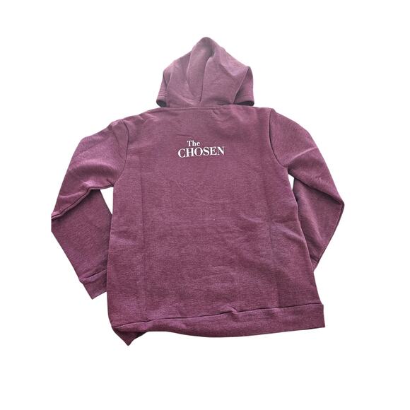 The Chosen Youth Sz L Not What We Were Pullover Hoodie Burgundy - Picture 3 of 3